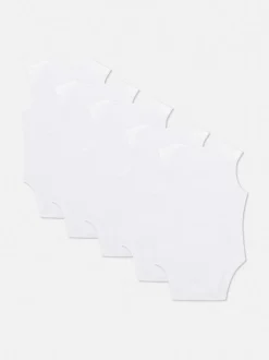 Pajacyki dla noworodka bez rękawów, 5 szt.