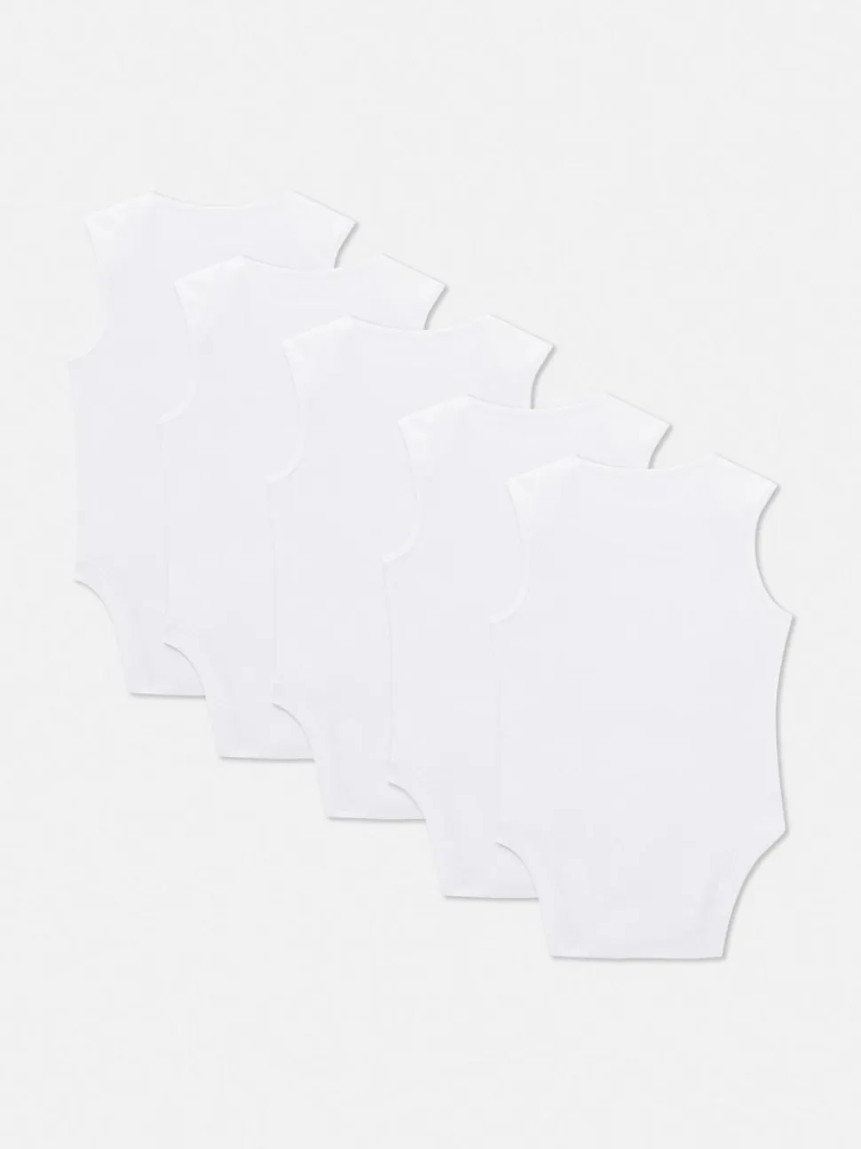 Pajacyki dla noworodka bez rękawów, 5 szt.