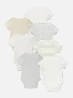 Pajacyki z krótkim rękawem, 7 szt.