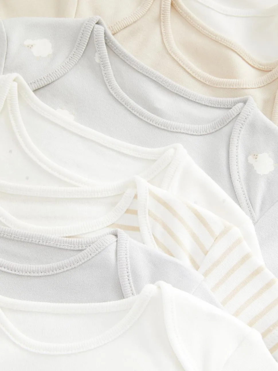 Pajacyki z krótkim rękawem, 7 szt.