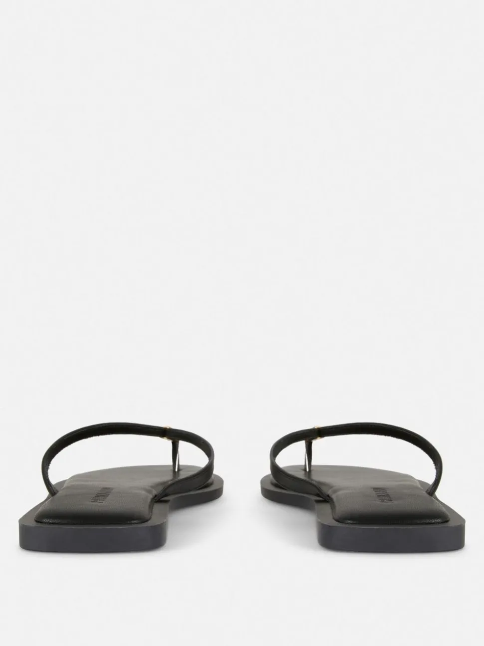 Płaskie sandały-japonki ze zdobieniem przy palcach