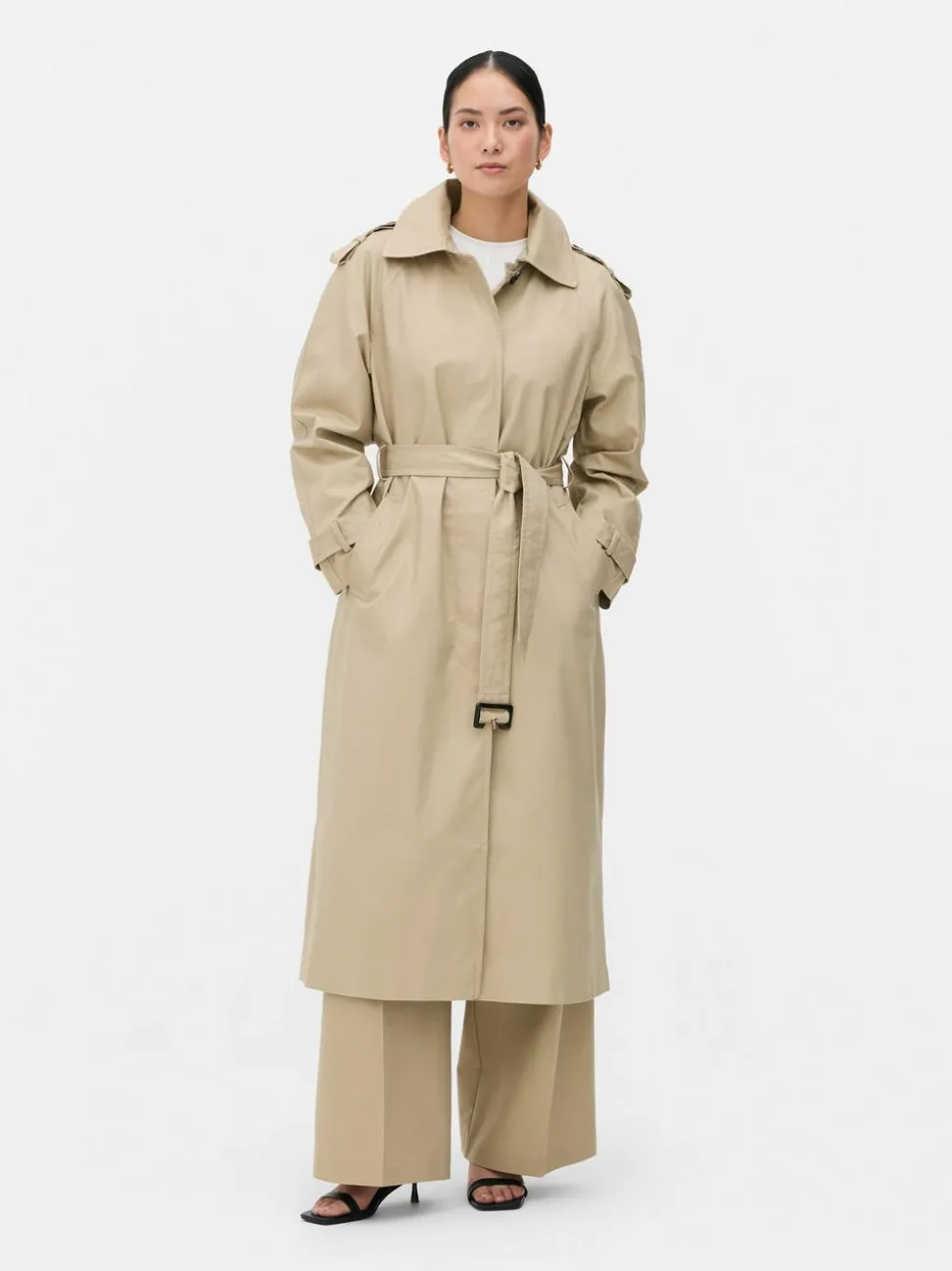 Płaszcz z paskiem The Edit