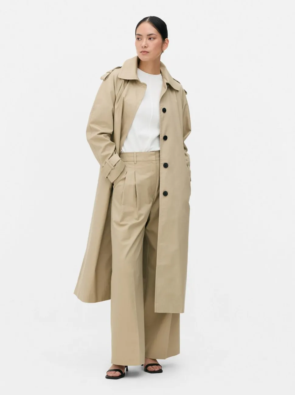 Płaszcz z paskiem The Edit