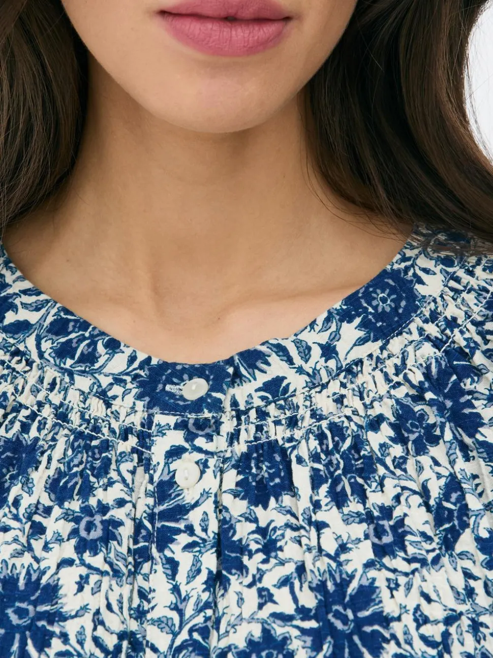 Patchworkowa bluzka w kwiaty Paula Echevarría