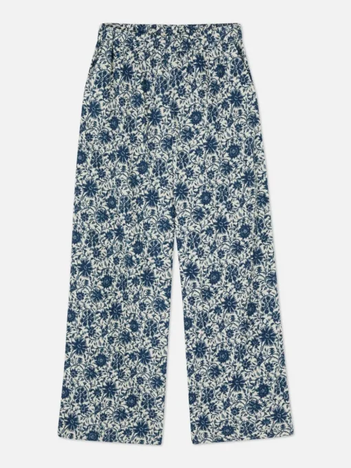 Patchworkowe spodnie w kwiaty