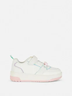 Płócienne buty sportowe z niską cholewką i tęczą