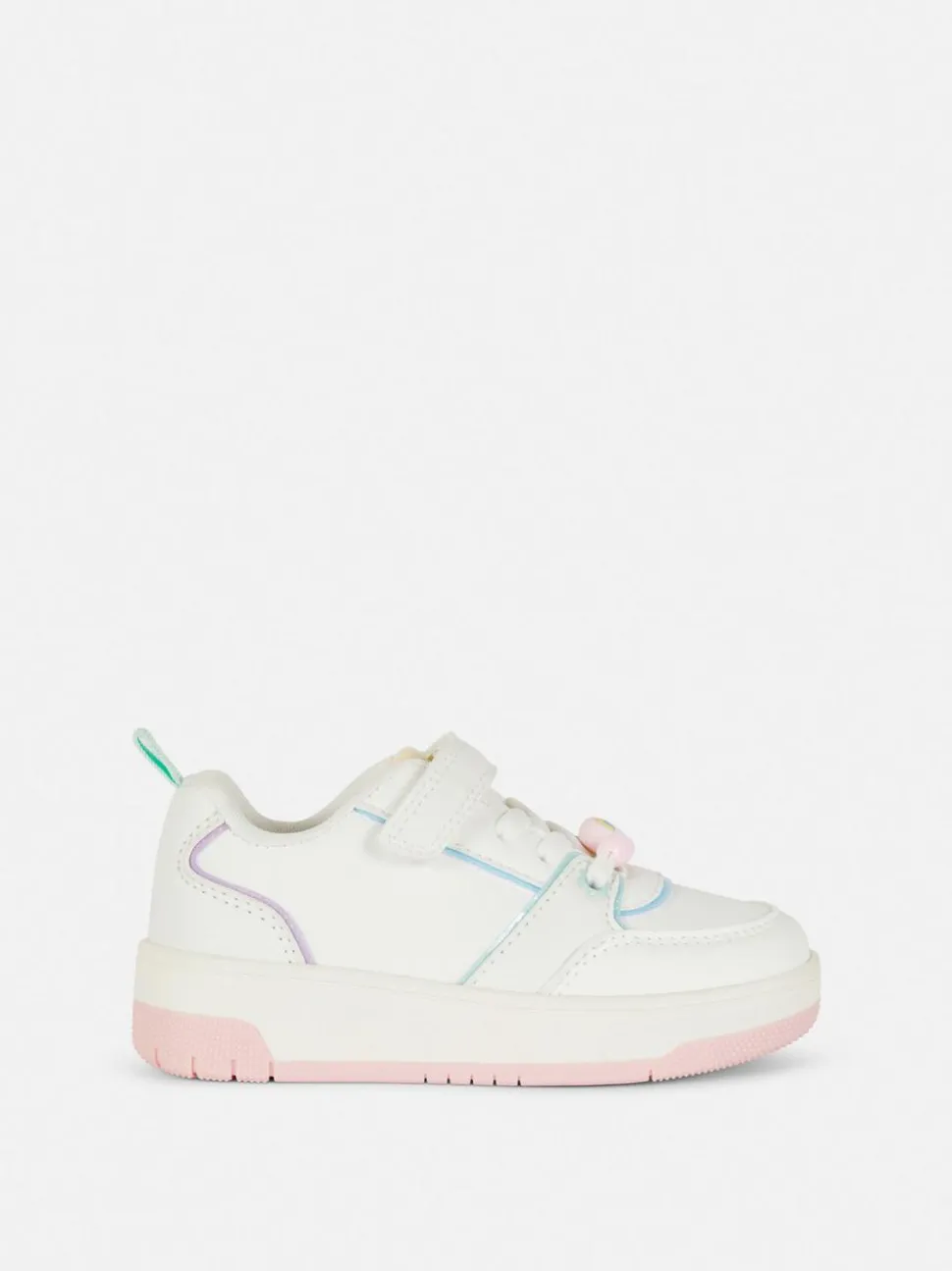 Płócienne buty sportowe z niską cholewką i tęczą