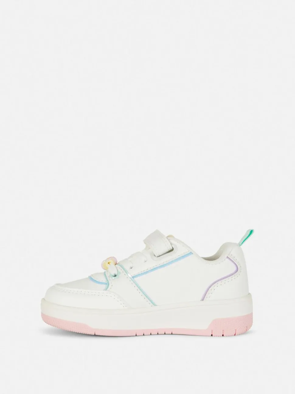 Płócienne buty sportowe z niską cholewką i tęczą