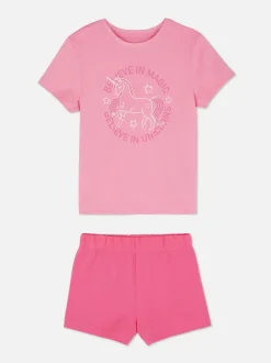 Piżama z nadrukiem jednorożca