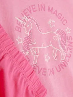 Piżama z nadrukiem jednorożca