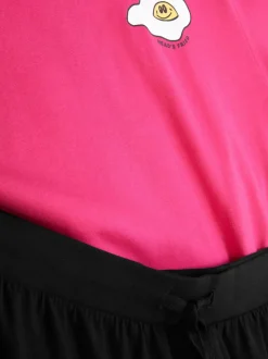 Piżama z T-shirtem i szortami z nadrukiem