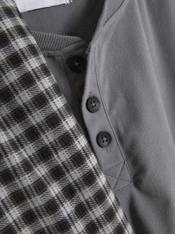 Piżama ze wzorem w kratę