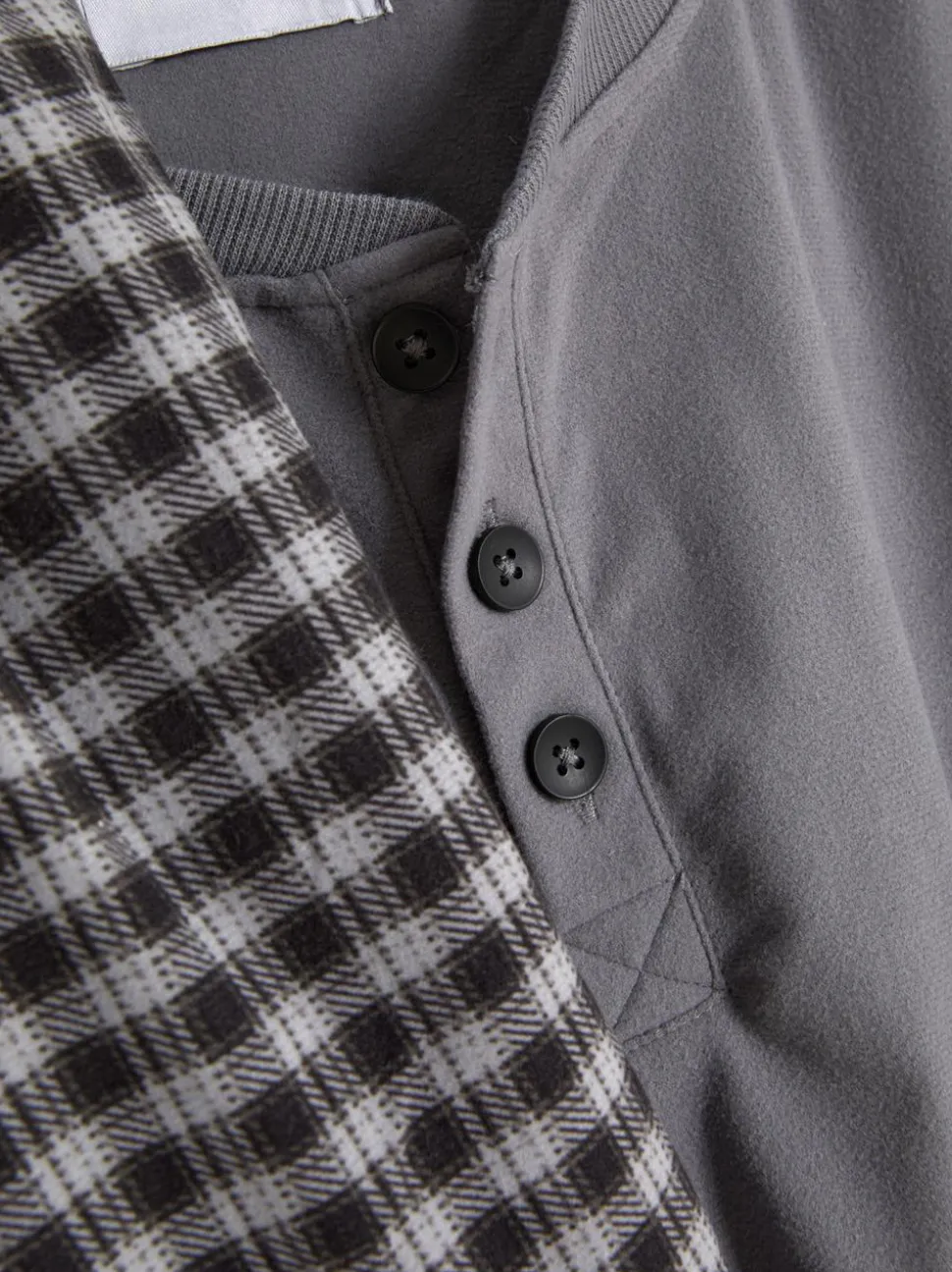 Piżama ze wzorem w kratę