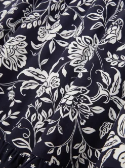 Piżamowy top na ramiączkach w kwiaty