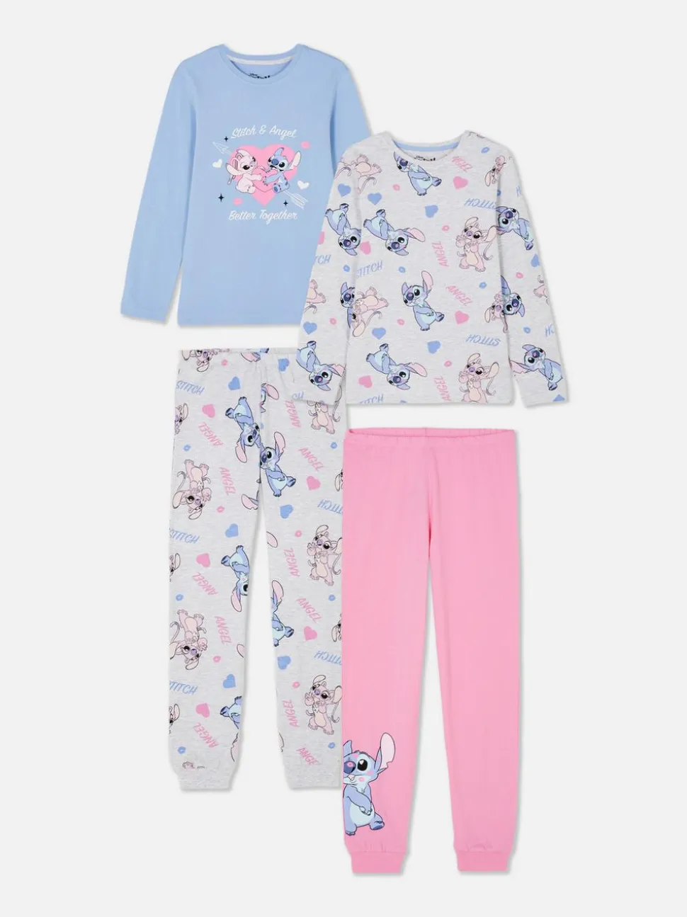 Piżamy z nadrukiem Sticha Disneya, 2 komplety