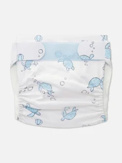 Pieluszka do kąpieli wielokrotnego użytku w żółwie