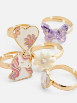 Pierścionki na każdą okazję, zmienny rozmiar, 5 szt.