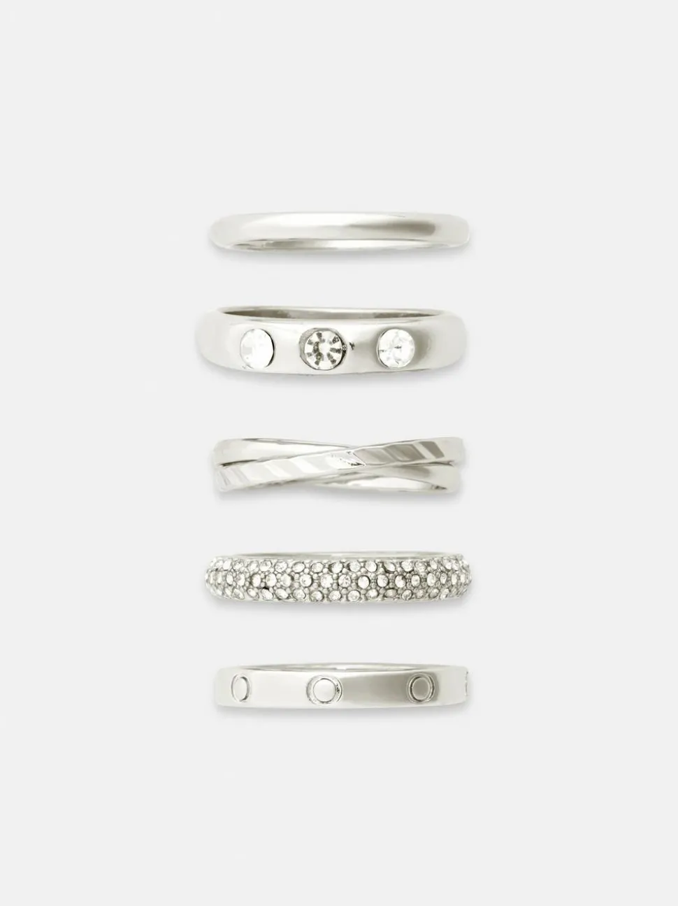 Pierścionki The Edit, 5 szt.