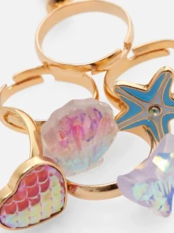 Pierścionki z muszelkami, 5 szt.