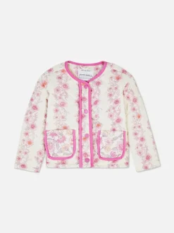 Pikowana kurtka w kwiaty