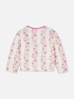 Pikowana kurtka w kwiaty