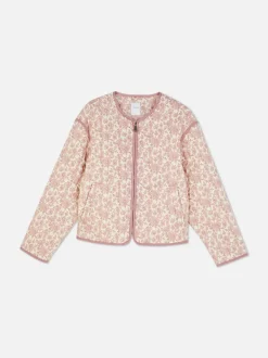 Pikowana kurtka w kwiaty