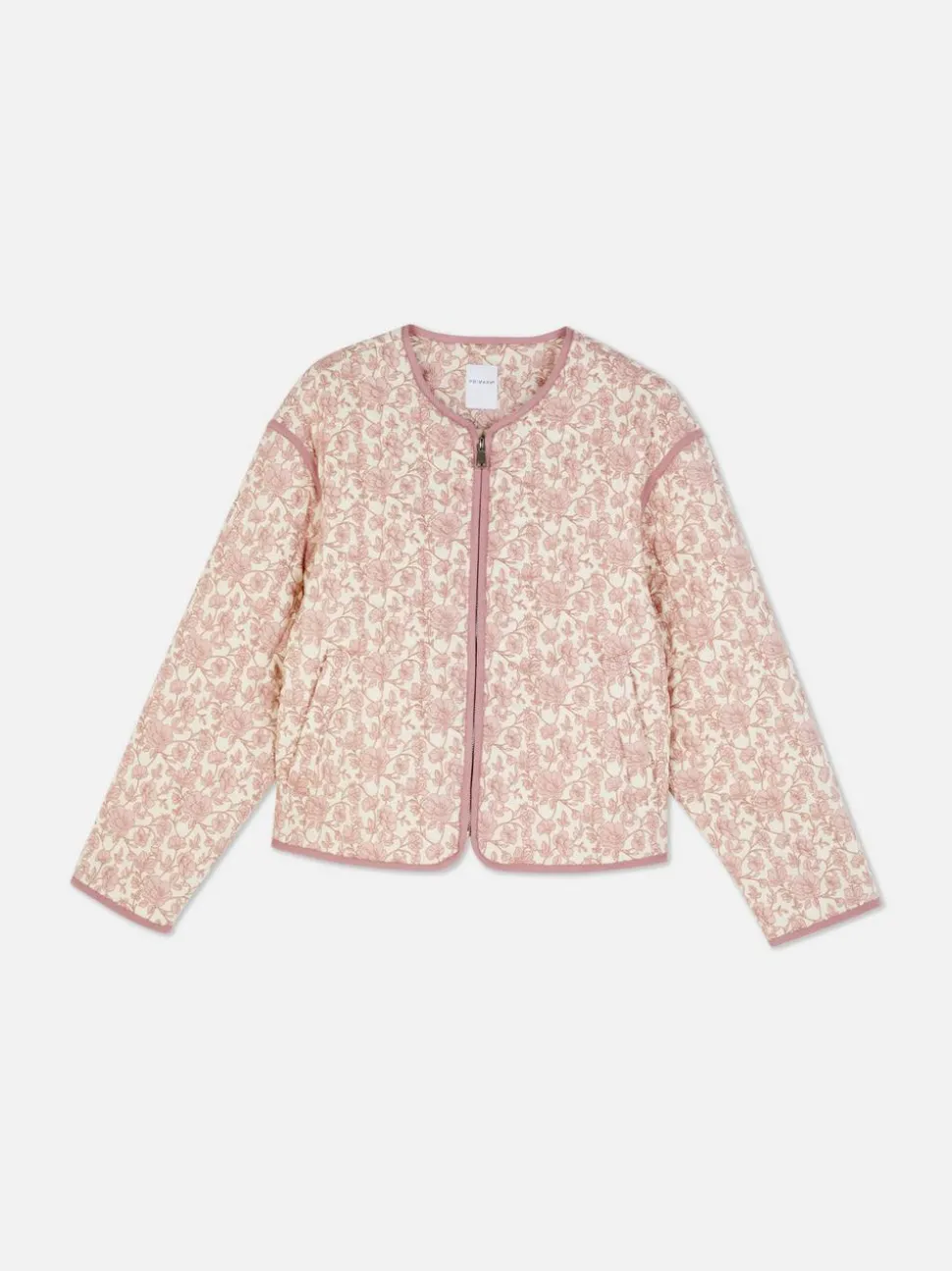Pikowana kurtka w kwiaty