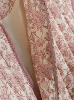 Pikowana kurtka w kwiaty