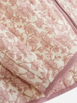 Pikowana kurtka w kwiaty