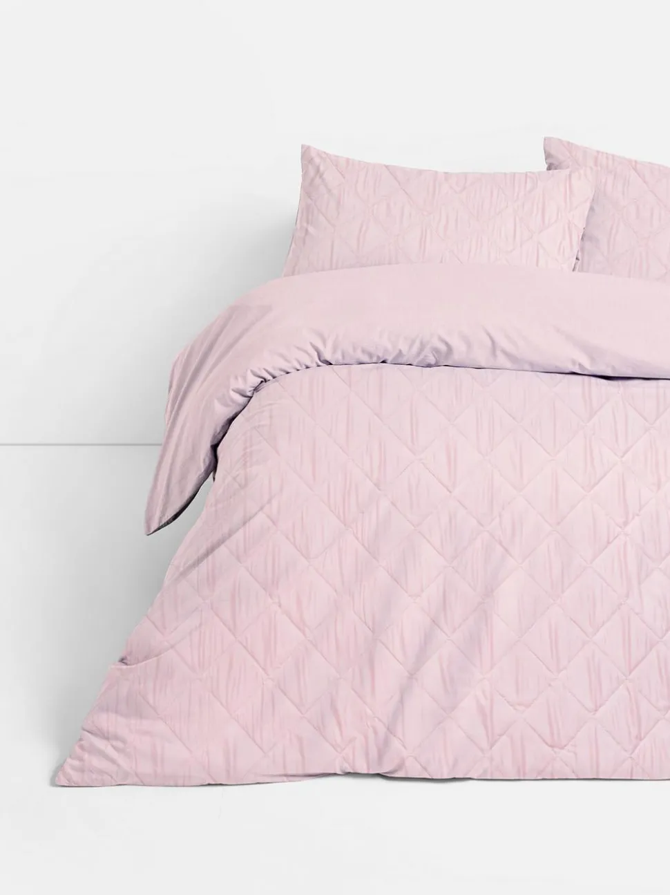 Pikowana pościel w romby na łóżko dwuosobowe