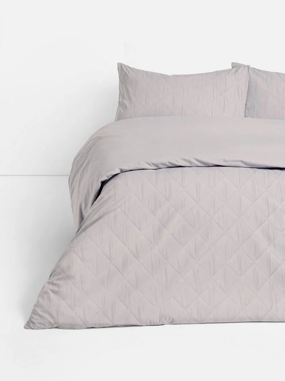 Pikowana pościel w romby na łóżko dwuosobowe