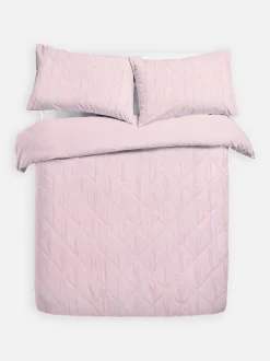 Pikowana pościel w romby na łóżko dwuosobowe