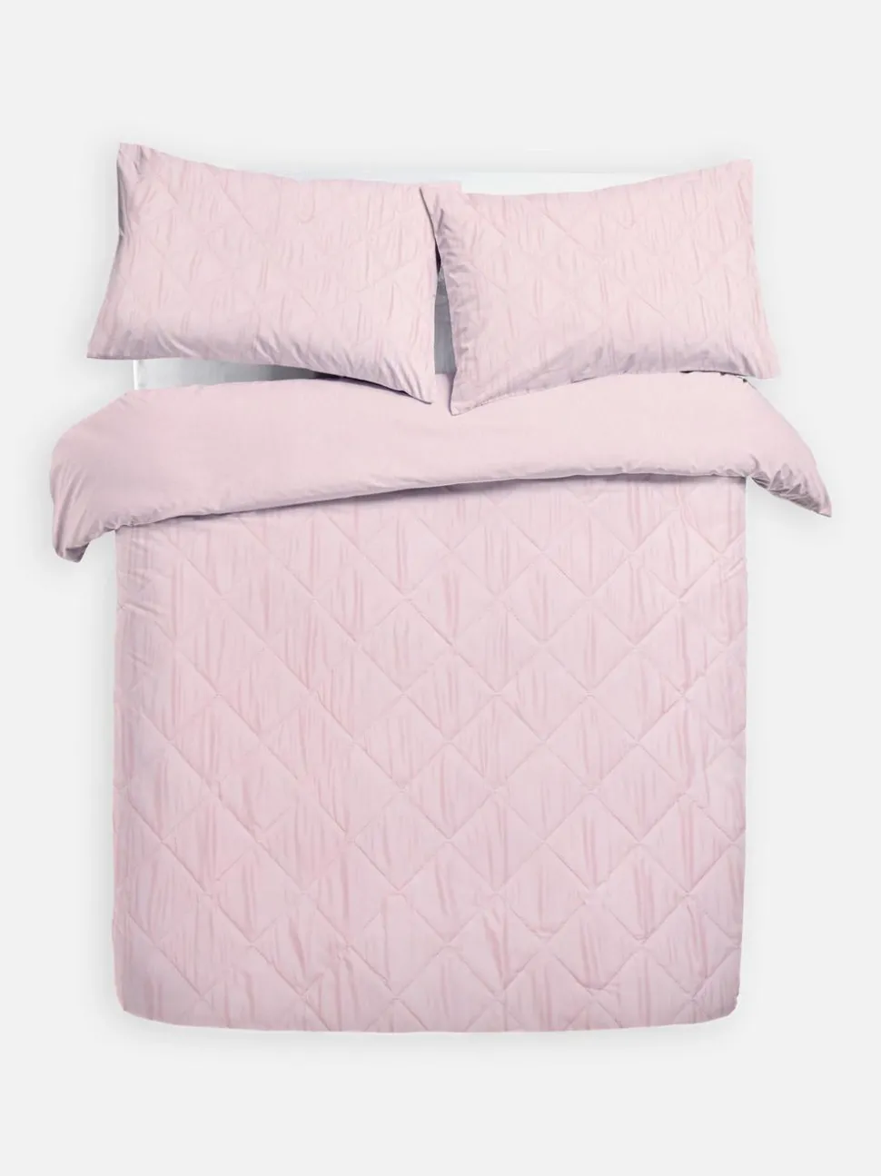 Pikowana pościel w romby na łóżko dwuosobowe