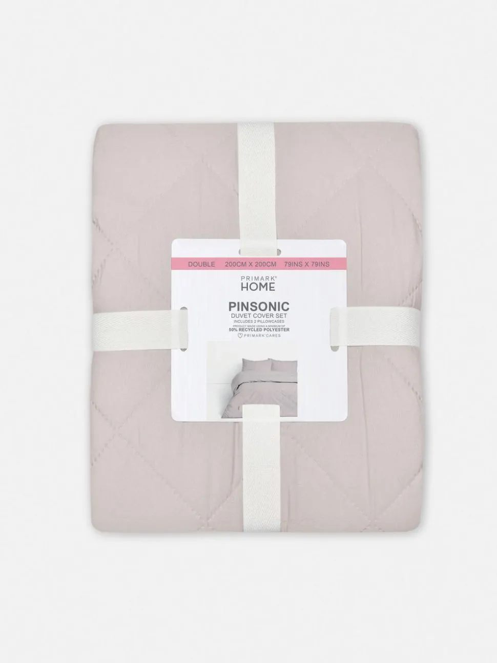 Pikowana pościel w romby na łóżko dwuosobowe