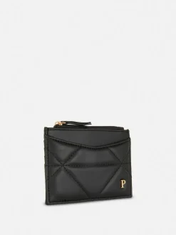 Pikowane etui na karty z inicjałem