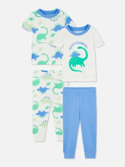 Śpioszki w dinozaury, 2 komplety