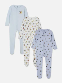 Śpioszki z motywem Disneya, 3 szt.