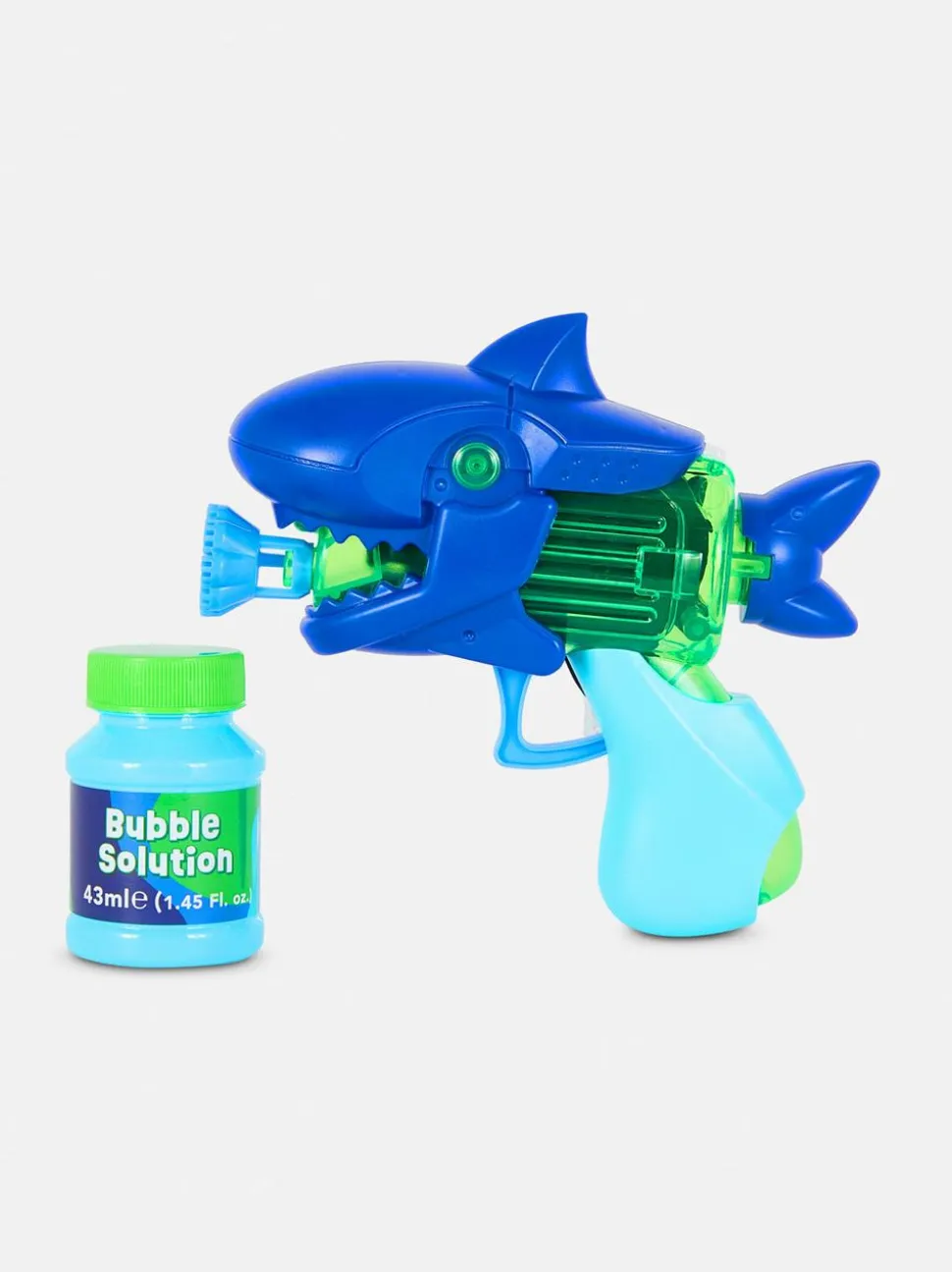 Pistolet-zabawka na bańki mydlane z motywem rekina