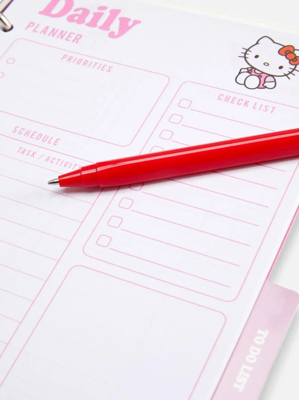 Planer z motywem Hello Kitty i przyjaciół