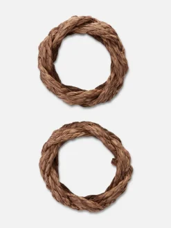 Plecione obręcze na serwetki, 2 szt.