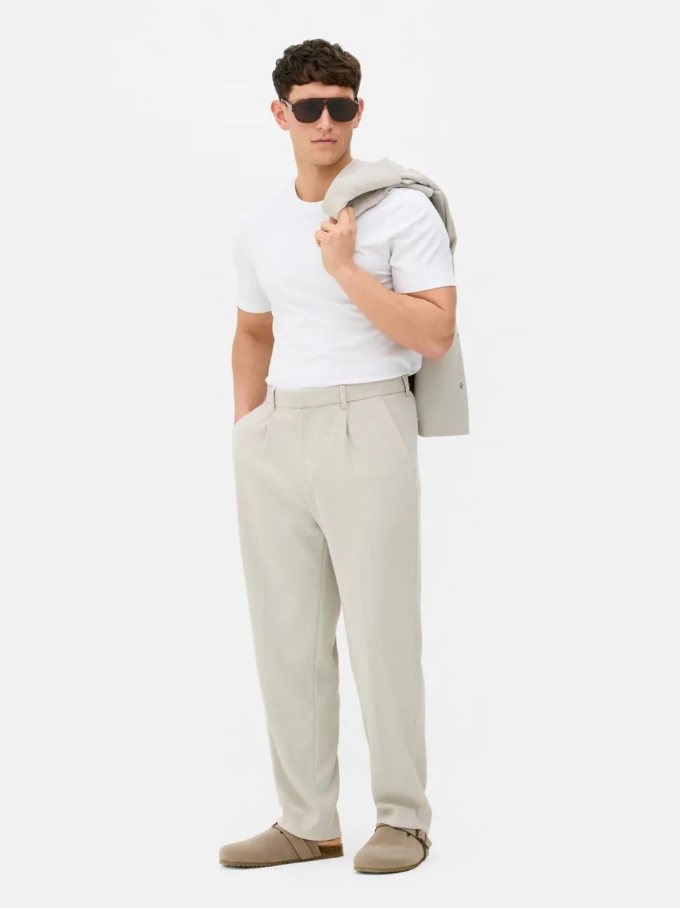 Plisowane spodnie Kem