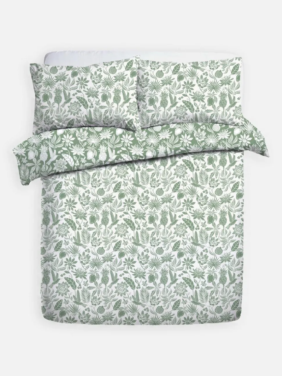 Pościel na łóżko dwuosobowe w tropikalne liście