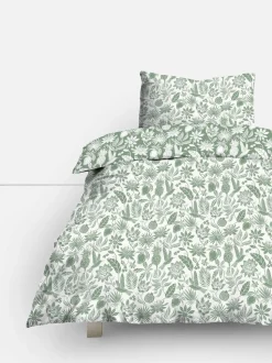 Pościel na łóżko jednoosobowe w tropikalne liście