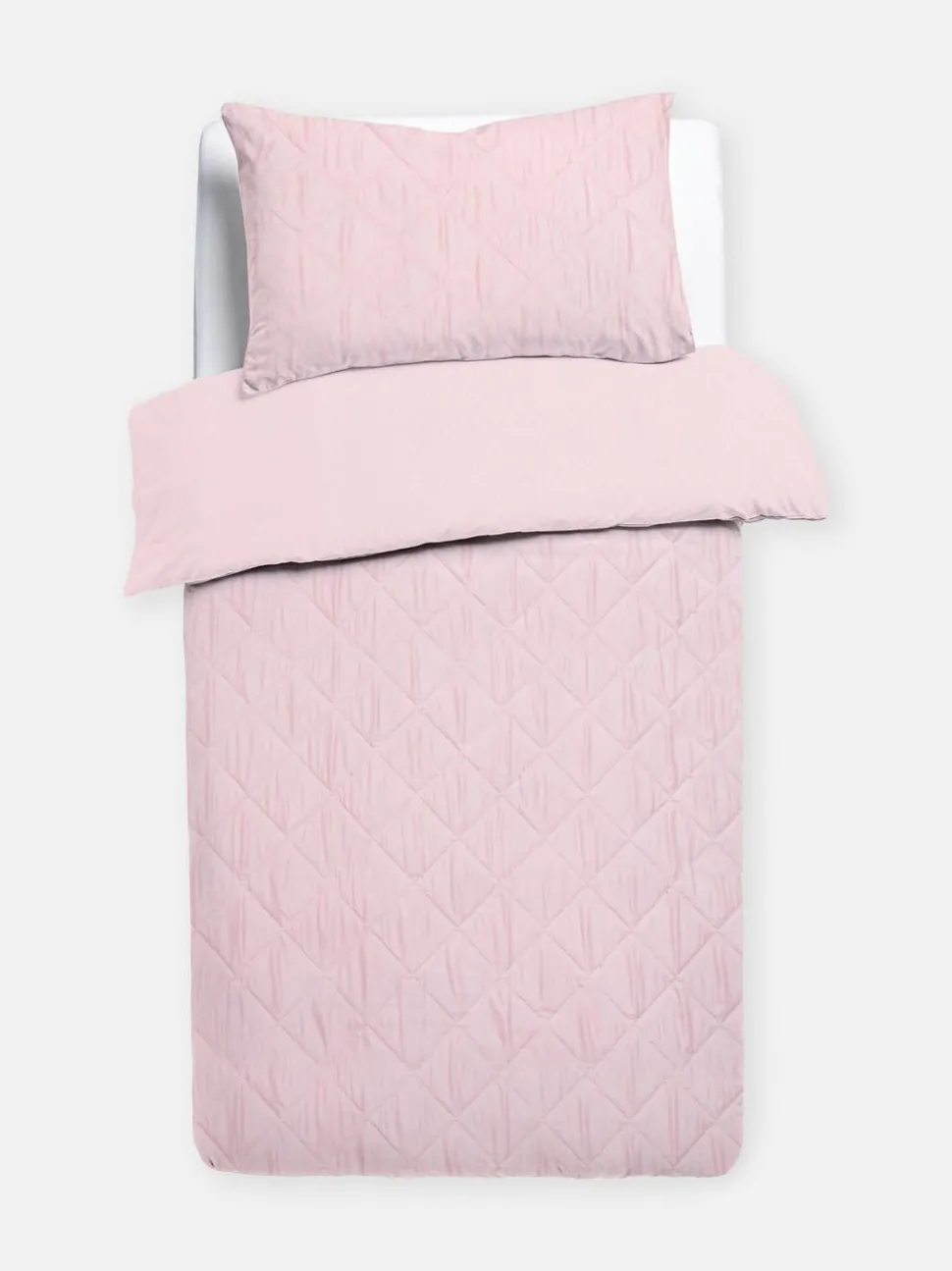 Pościel na łóżko jednoosobowe z pikowaniem w romby