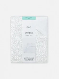 Pościel w rozmiarze king o waflowej teksturze