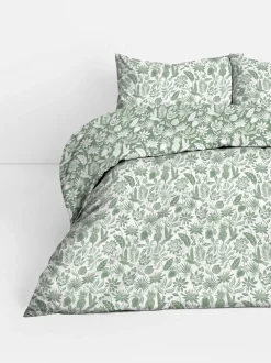 Pościel w tropikalne liście na łóżko typu king