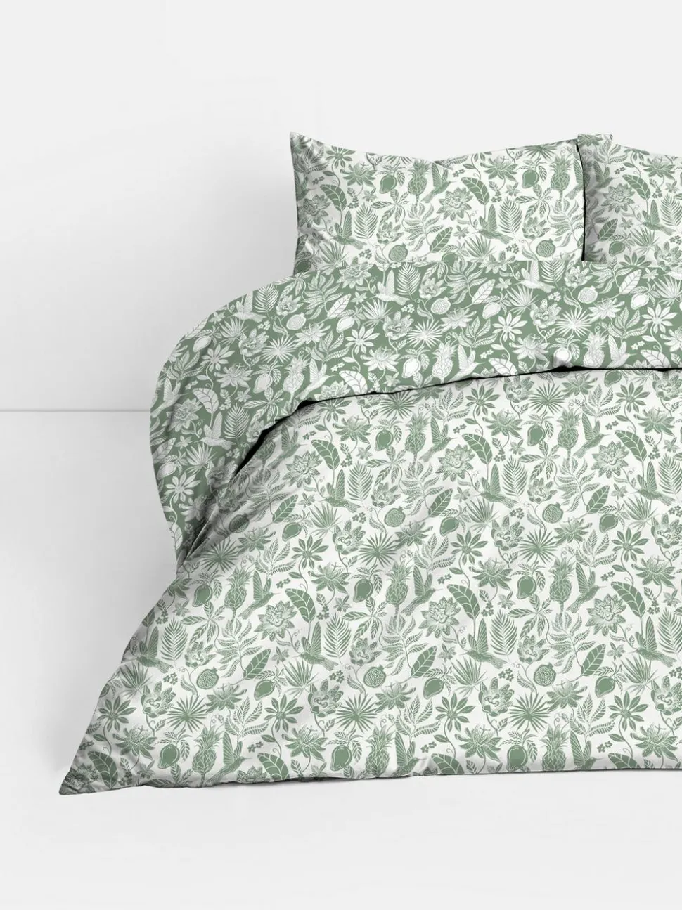 Pościel w tropikalne liście na łóżko typu king