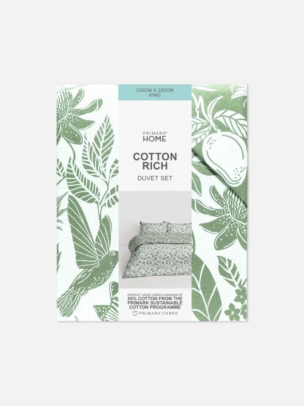 Pościel w tropikalne liście na łóżko typu king