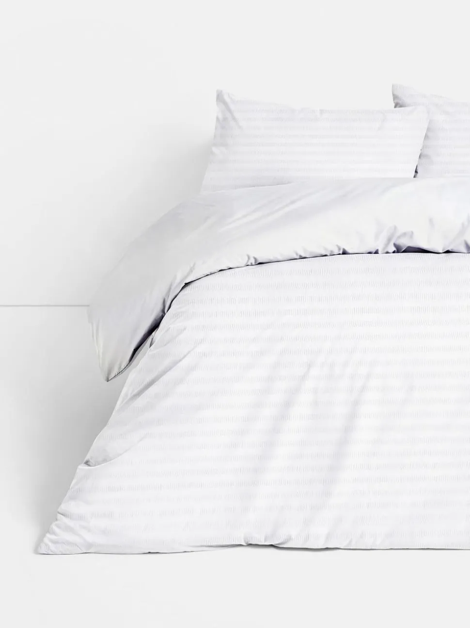 Pościel z materiału seersucker, rozmiar king