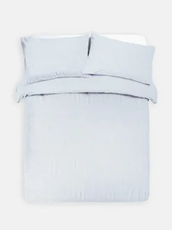 Pościel z materiału seersucker w paski, rozmiar king